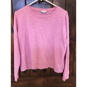 J. Crew Womens Large Pink Sweatshirt Sweater